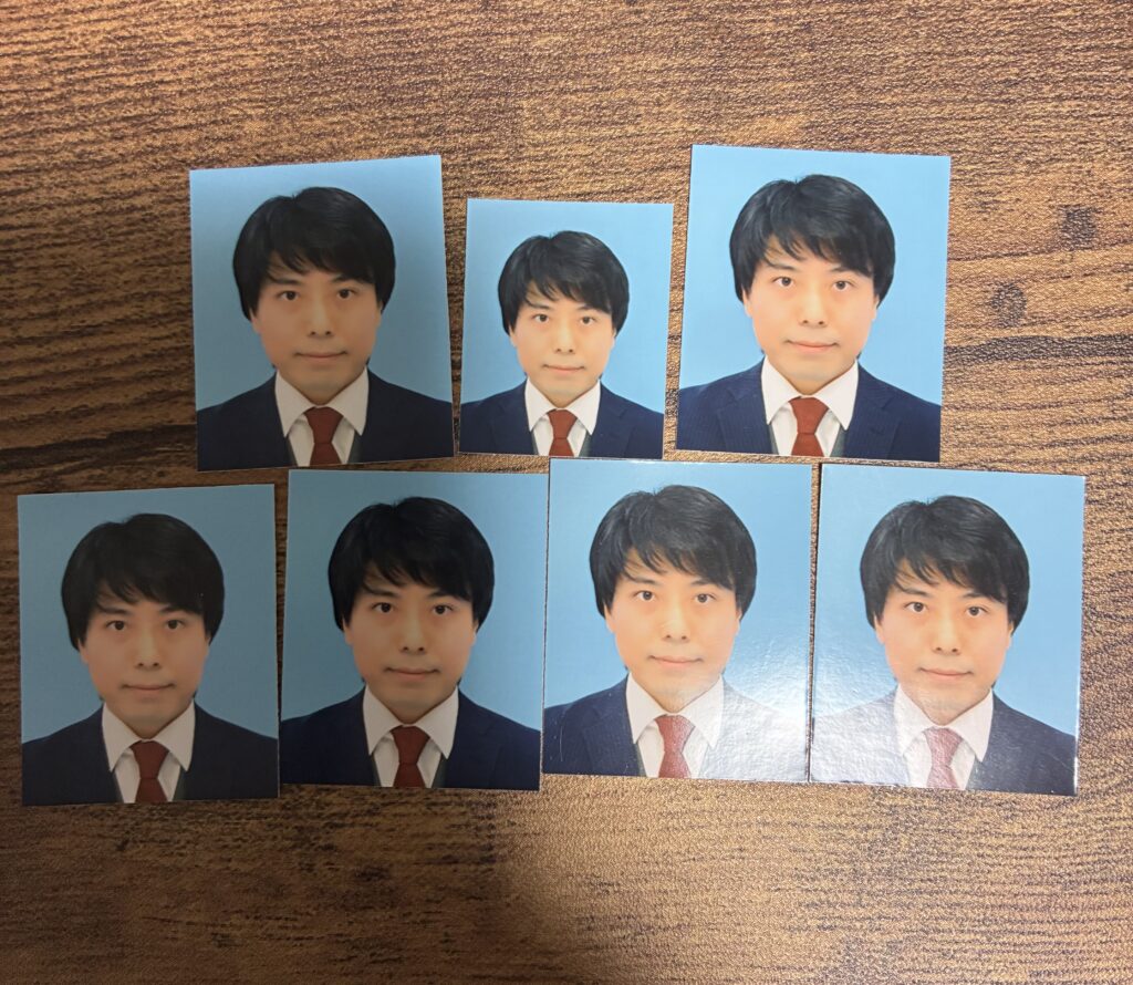 成功した証明写真